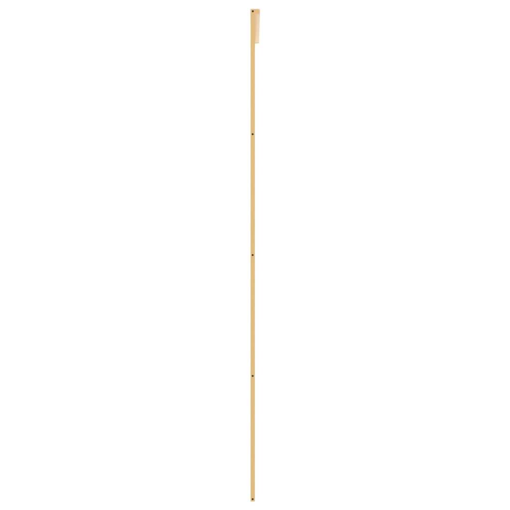 vidaXL Schiebetür Golden 76x205 cm Matt ESG-Glas und Aluminium