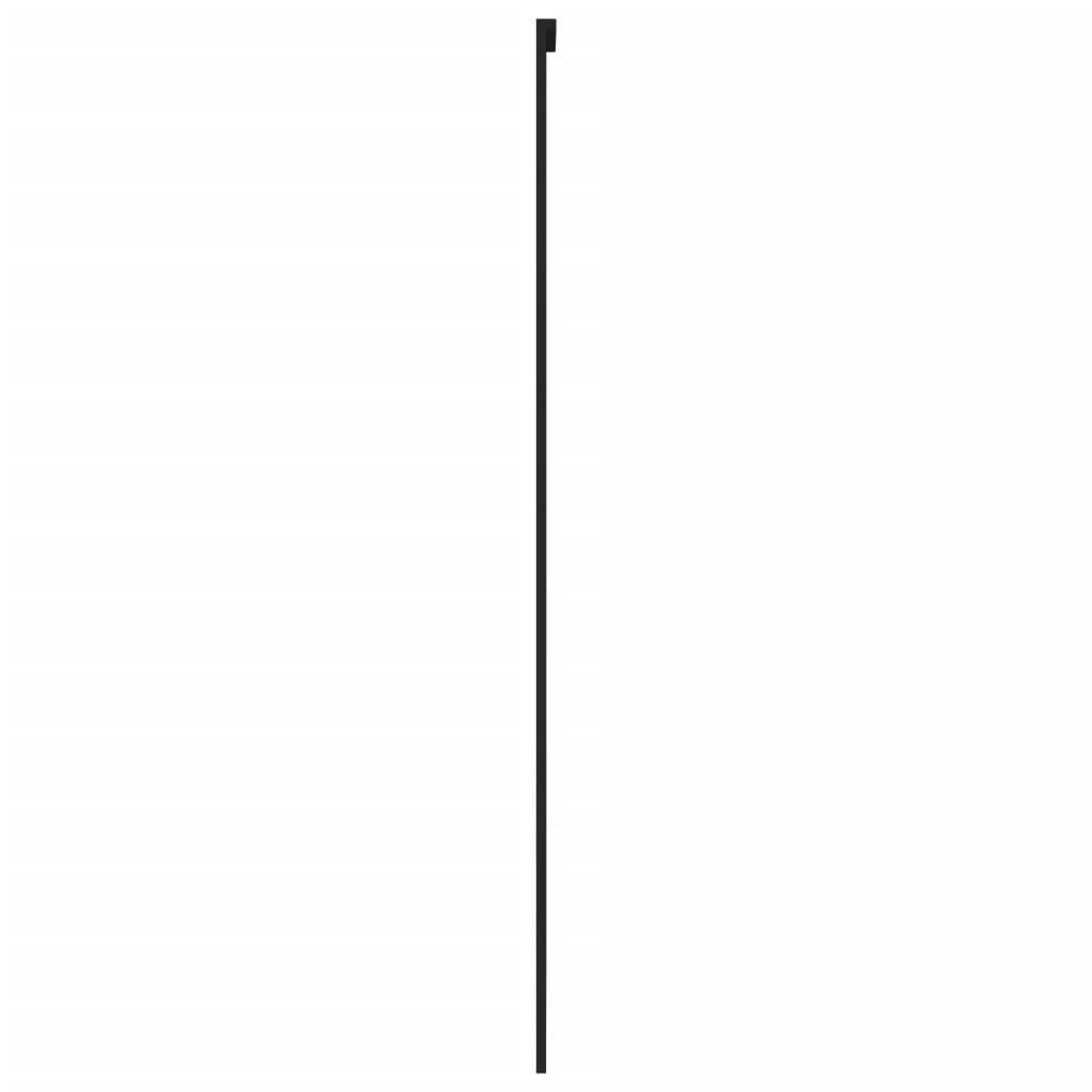 vidaXL Schiebetür Schwarz 76x205 cm Hartglas und Aluminium