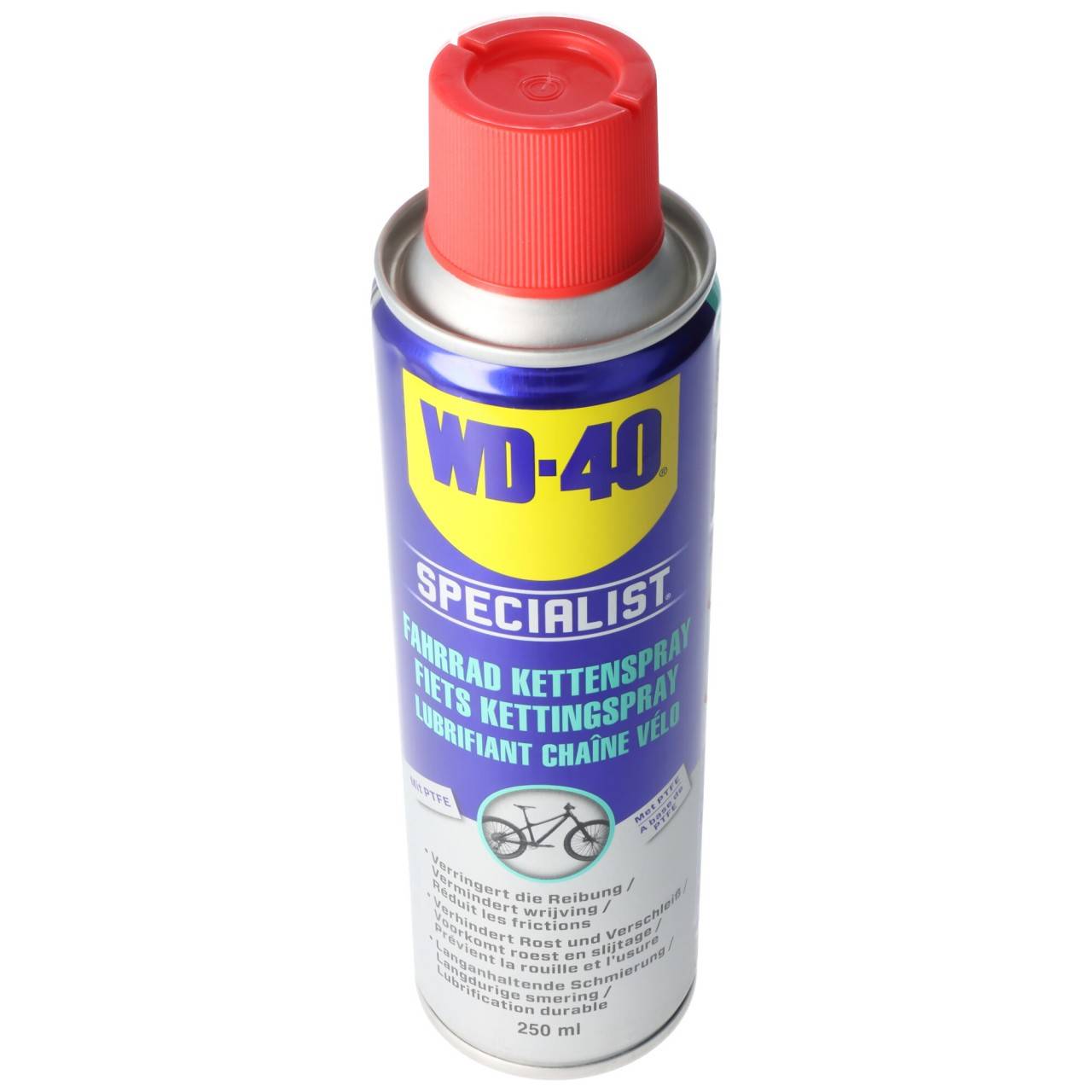 WD-40 Fahrrad Kettenspray, verhindert Rost und Verschleiß, langanhaltende Schmierung, Allwetter, 250ml