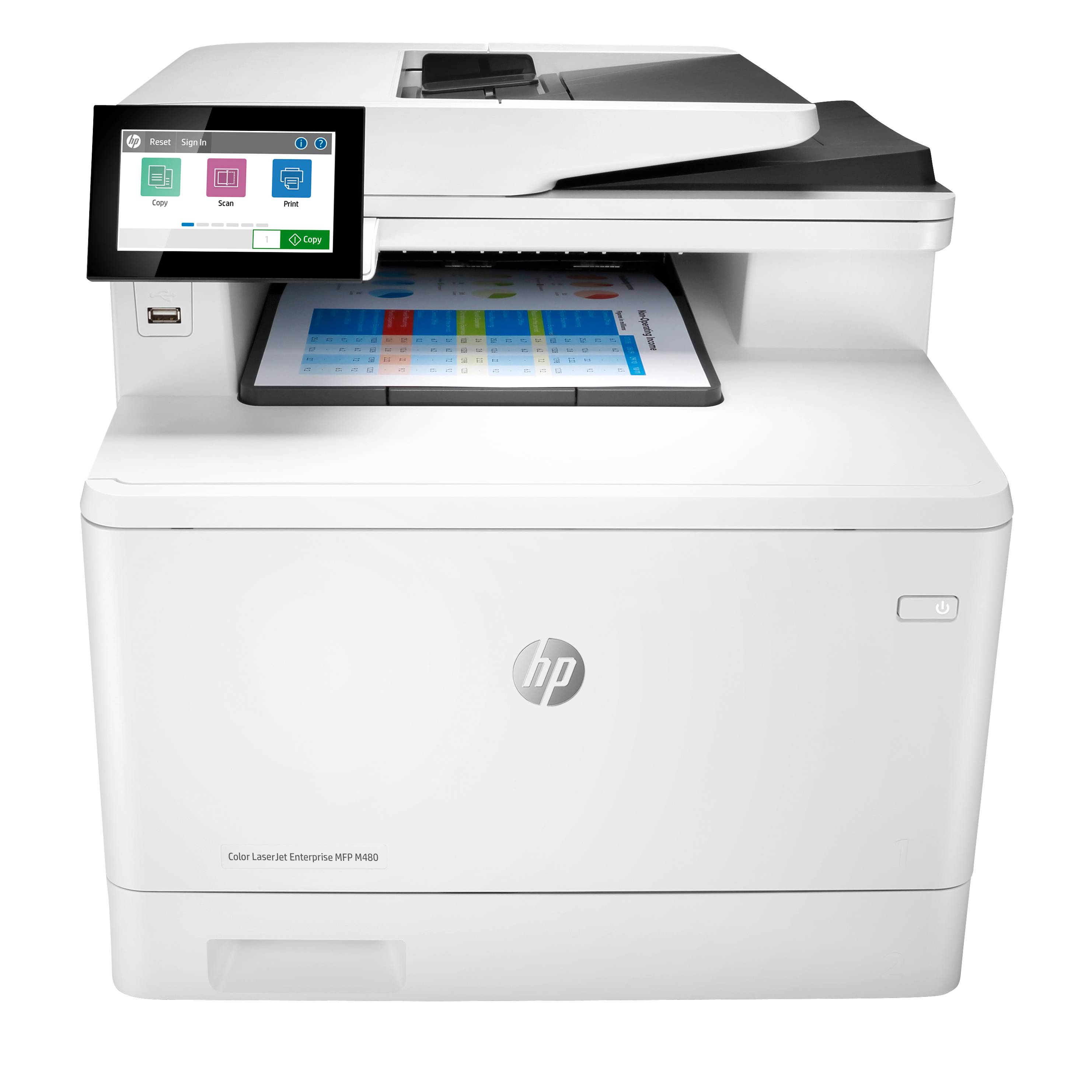 HP Color LaserJet Enterprise MFP M480f - Multifunktionsdrucker - Farbe - Laser - Legal (216 x 356 mm)""