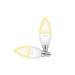 Trust Smart Home - LED-Lampe - E14 - Klasse A+ - weißes Licht - 1800-6500 K - Kerze - weiß (Packung mit 2)