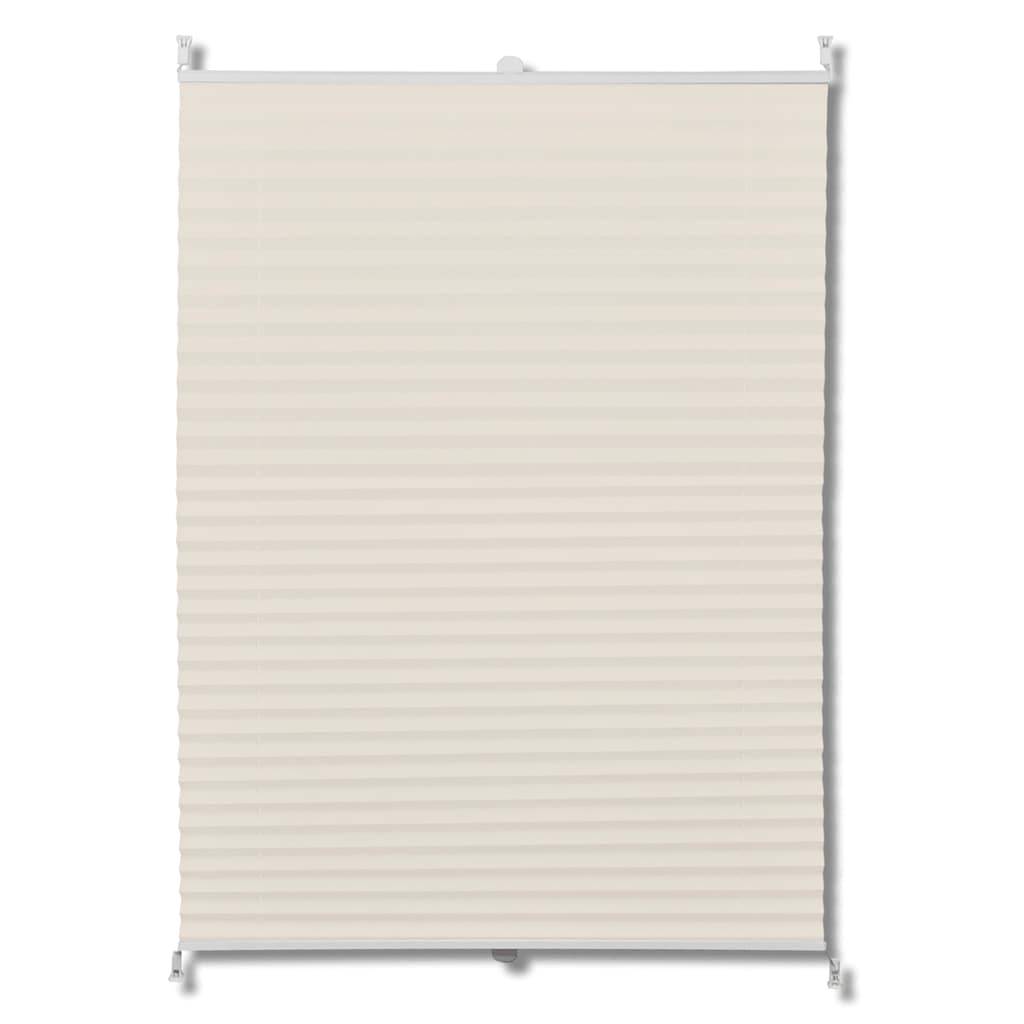 Plissee Faltrollo Rollo Plisseerollo 70x150cm Creme