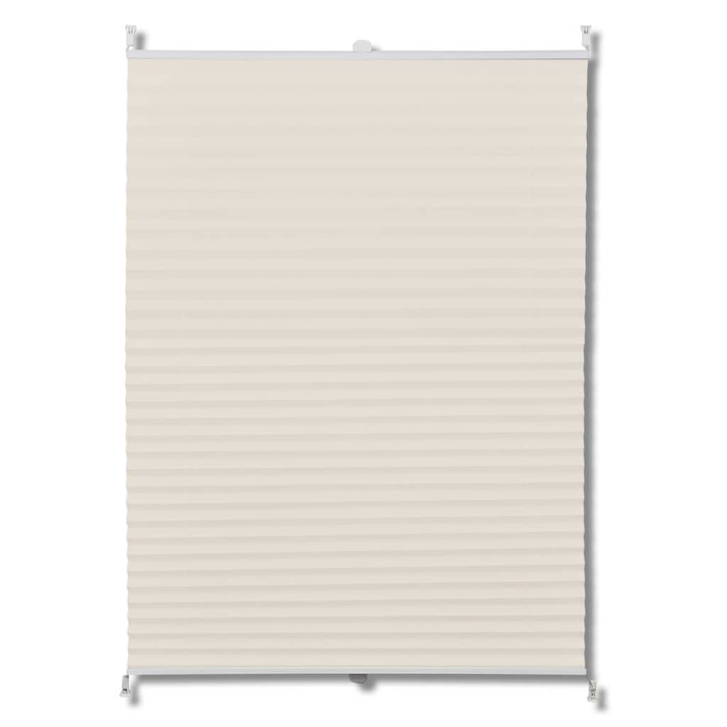Plissee Faltrollo Rollo Plisseerollo 40x100cm Creme