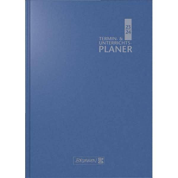 Lehrerkalender 1 Woche/2 Seiten 2024/2025 ca. A5 17x24cm Baladek blau