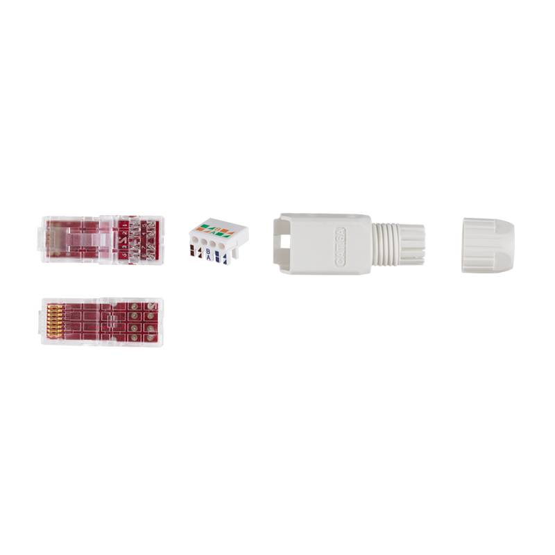 LOGILINK Feldkonfektionierbarer Cat.6A RJ45 Stecker, werkzeugfreie Montage