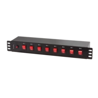 Logilink 19" Steckdosenleiste 8fach, einzeln schaltbar Logilink 19" Steckdosenleiste 8fach, einzeln schaltbar
