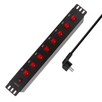 Logilink 19" Steckdosenleiste 8fach, einzeln schaltbar Logilink 19" Steckdosenleiste 8fach, einzeln schaltbar