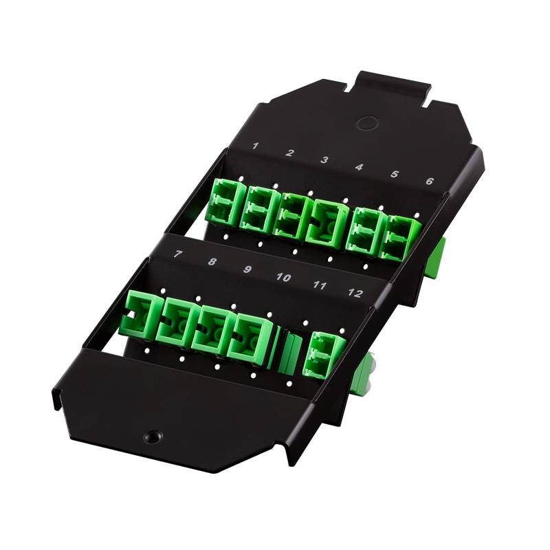 NK4070 - LWL Adapter Halterung 12 Port für Bodentank - Adapter