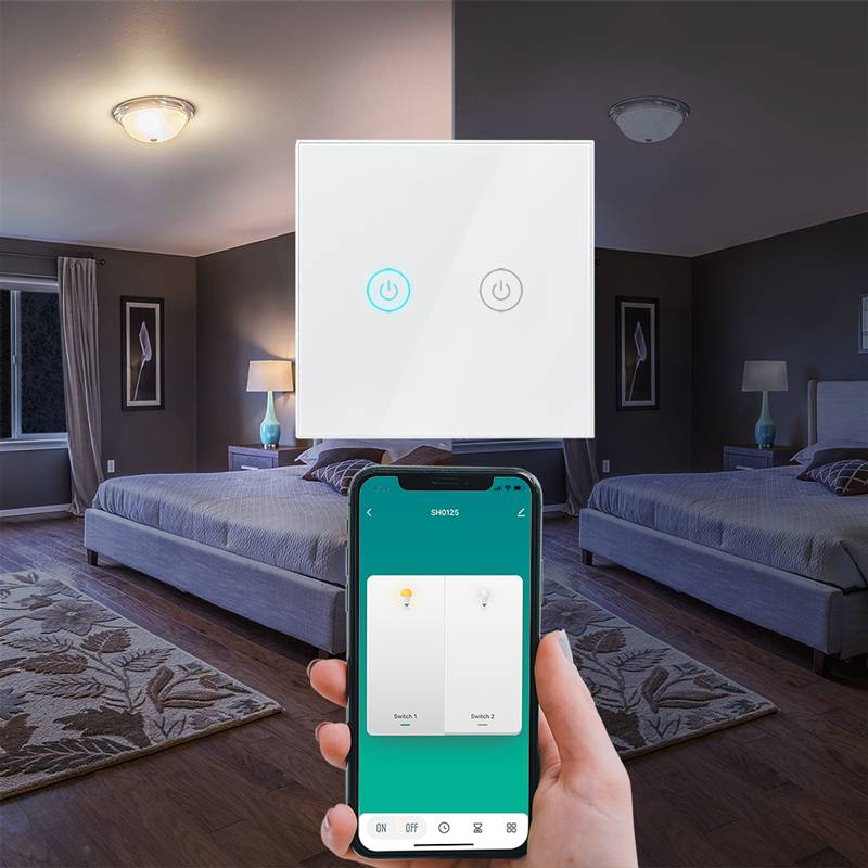 LogiLink Wi-Fi Smart Wandschalter 2-fach, Tuya kompatibel