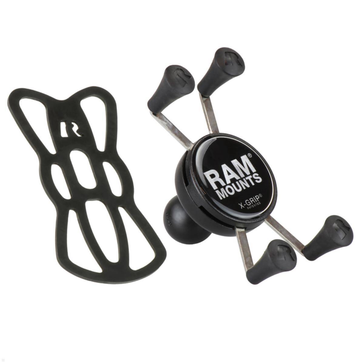 Ram Mounts X-Grip-Halteklammer für Smartphones bis 82.6 mm Breite - B-Kugel 1
