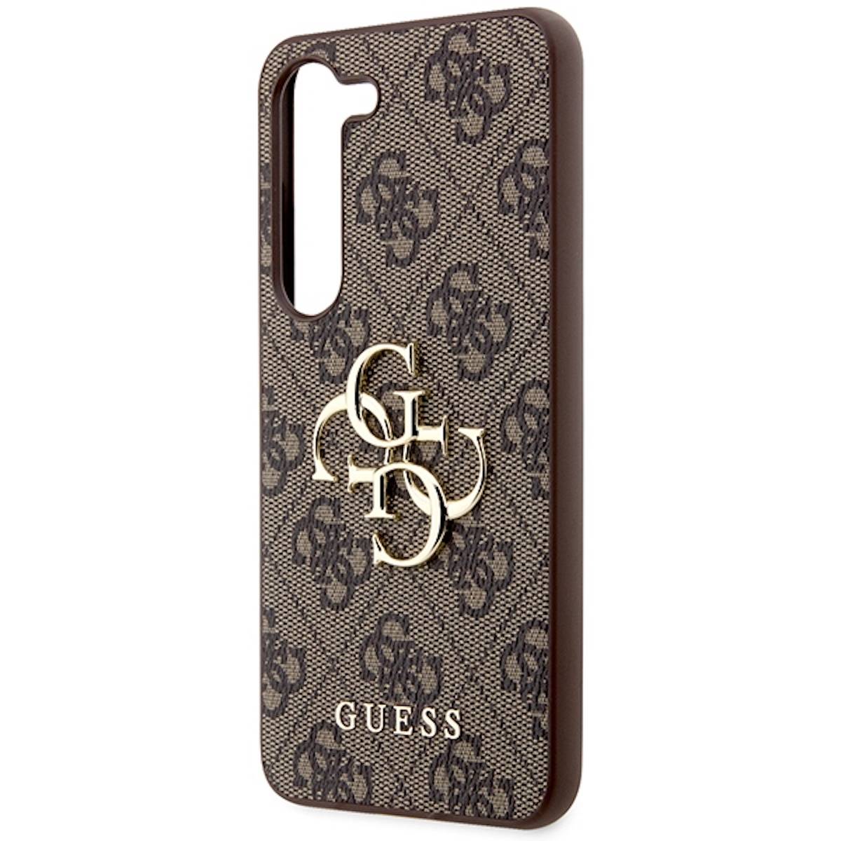Guess Samsung Galaxy S24 Schutzhülle Cover 4G Metal Logo Braun