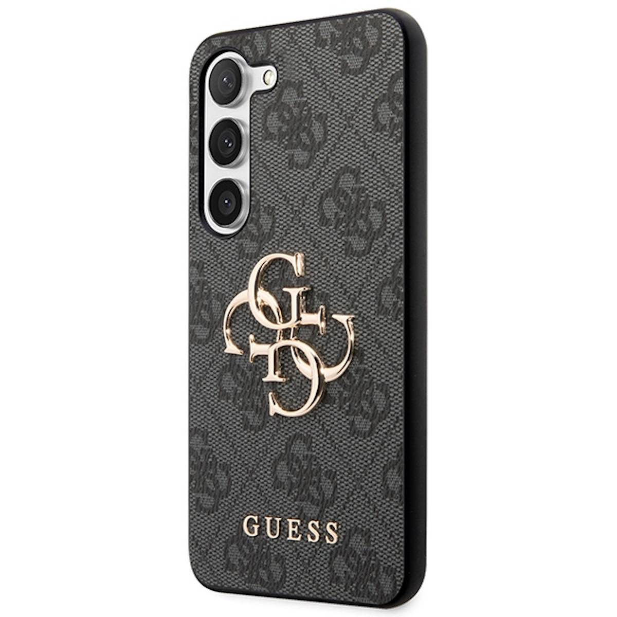 Guess Samsung Galaxy S24 Schutzhülle Cover 4G Metal Logo Schwarz