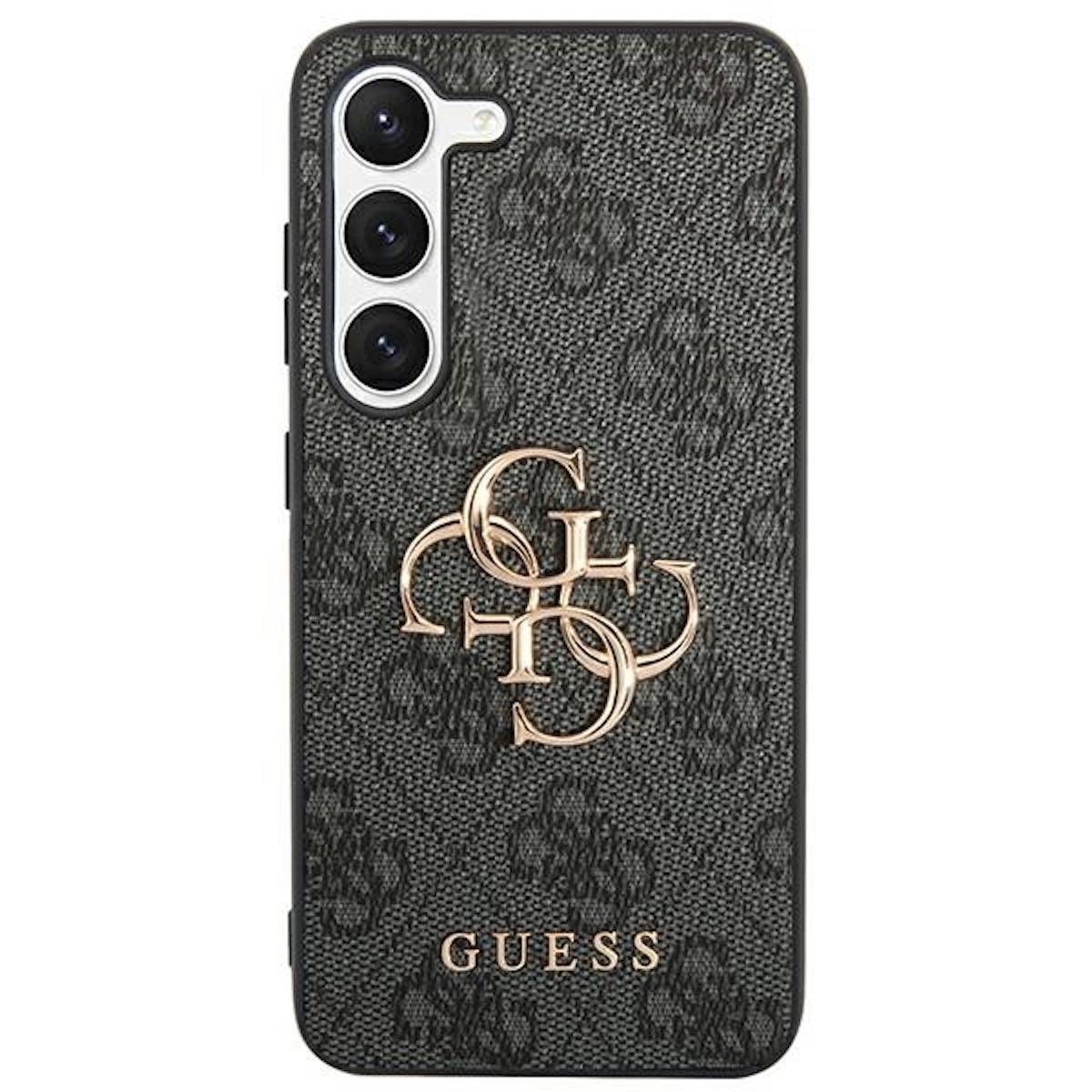 Guess Samsung Galaxy S24 Schutzhülle Cover 4G Metal Logo Schwarz