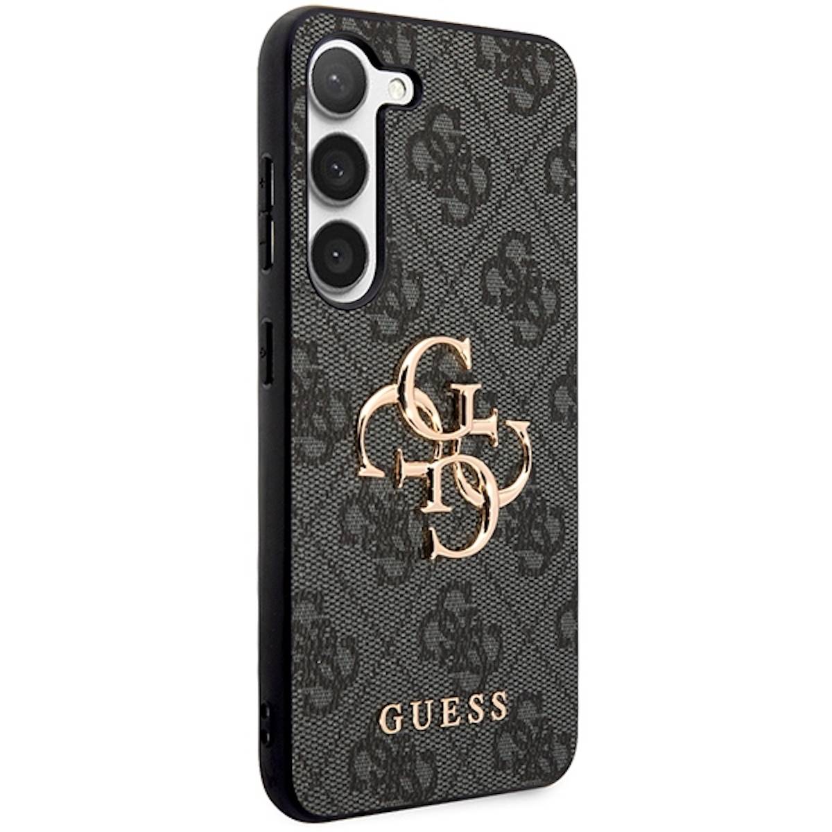 Guess Samsung Galaxy S24 Schutzhülle Cover 4G Metal Logo Schwarz