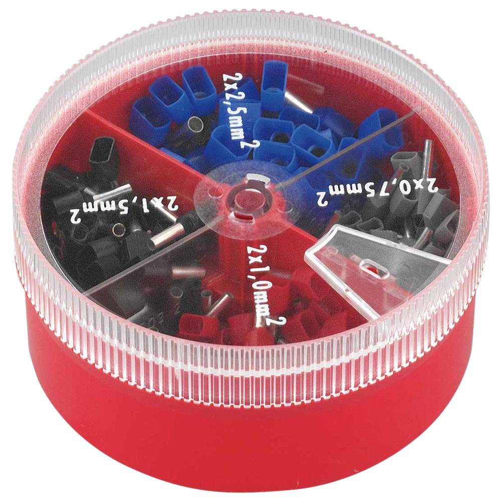 Dönges Zwillings-Aderendhülsen-Sortiment, DIN 46228, 0,75-2,5 mm²