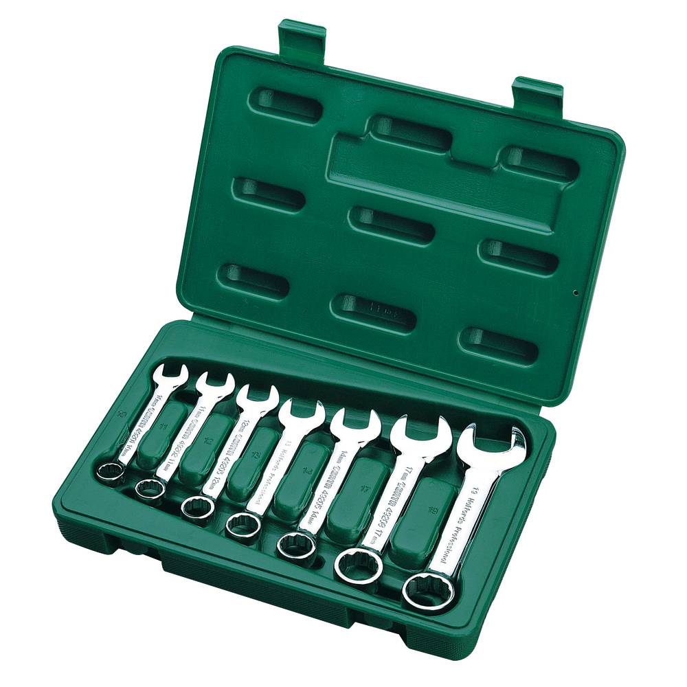 SATA Ring-Maulschl.-Satz kurze Ausf. 7-tlg. 10-19 mm, Stubby