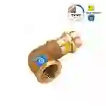 Sanpro Pressfitting 90° Winkel - Bogen mit Innengewinde, Größe V 22, Gewinde 1/2'' Sanpro Pressfitting 90° Winkel - Bogen mit Innengewinde, Größe V 22, Gewinde 1/2''