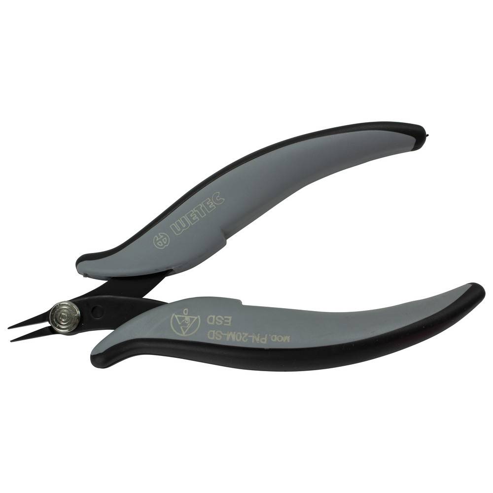 WETEC Spitzzange, Greifflächen glatt, 0,5 mm