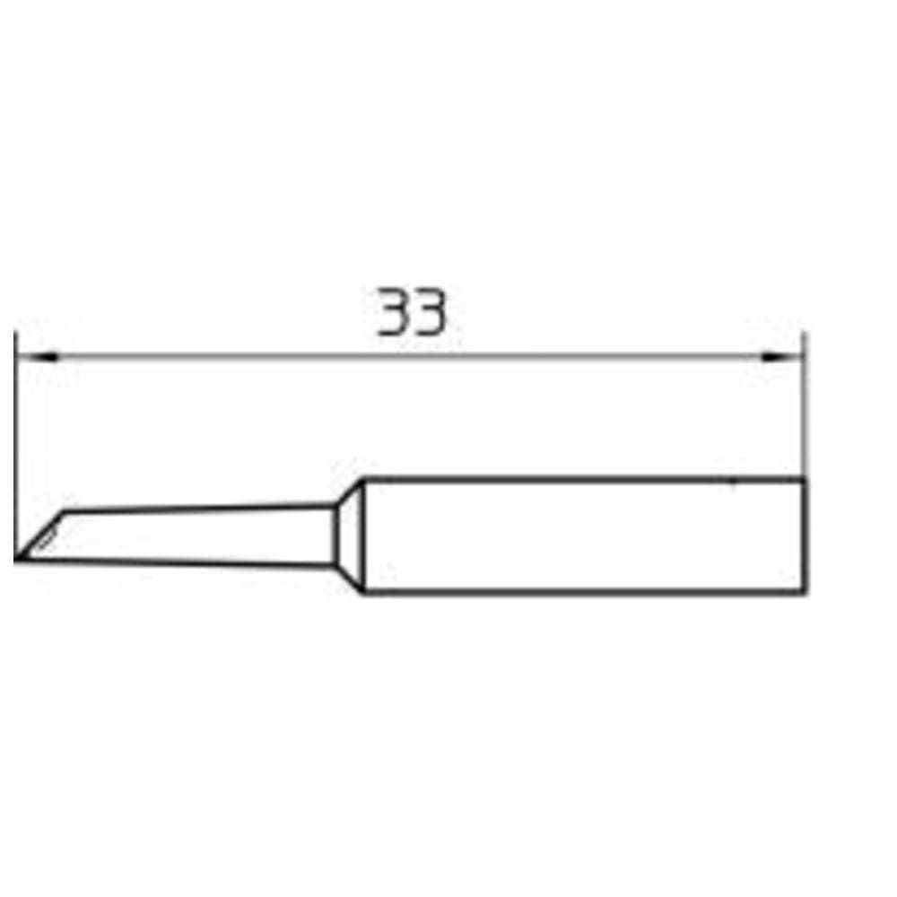 Weller Lötspitze Serie XNT Sonderform, XNT GW1/1,6 x 33 mm, Lotdepotspitze