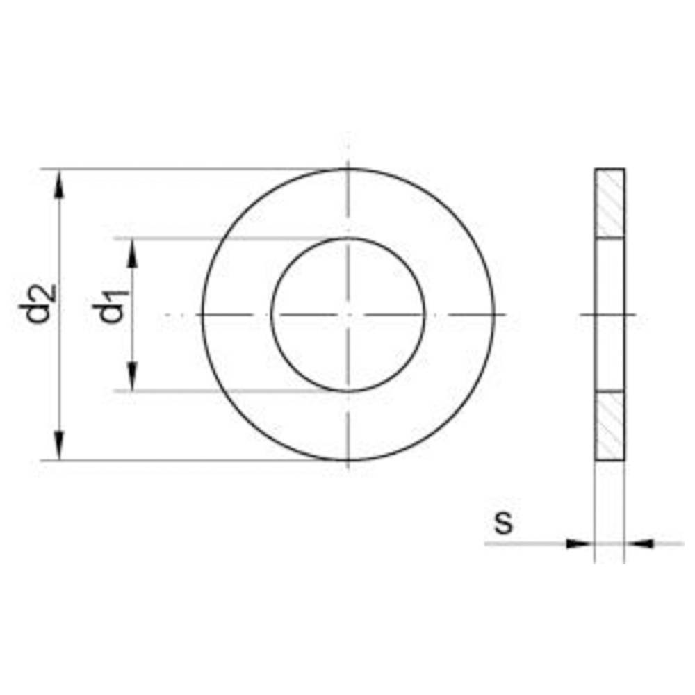 EDE Unterlegscheibe, DIN 125 ST tZn A 17 HP 0