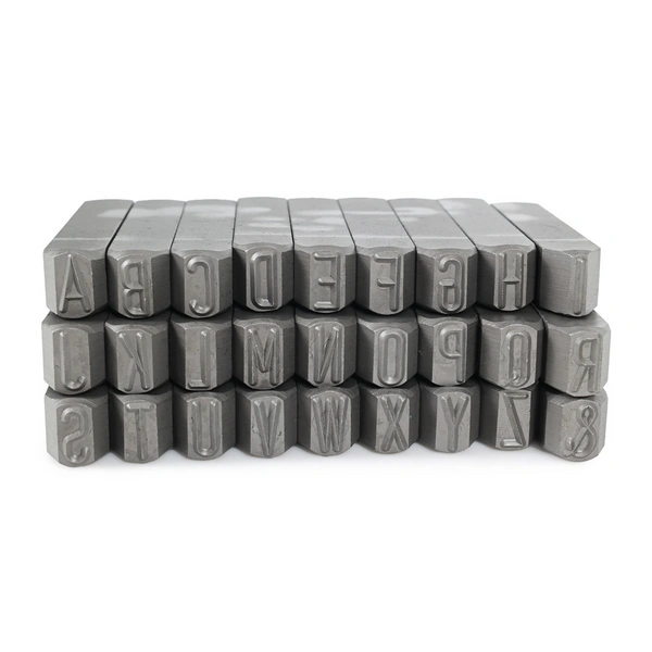 Dönges Handschlagstempelsatz spitz, 27-teilig, A - Z, Schrifthöhe 8 mm Dönges Handschlagstempelsatz spitz, 27-teilig, A - Z, Schrifthöhe 8 mm