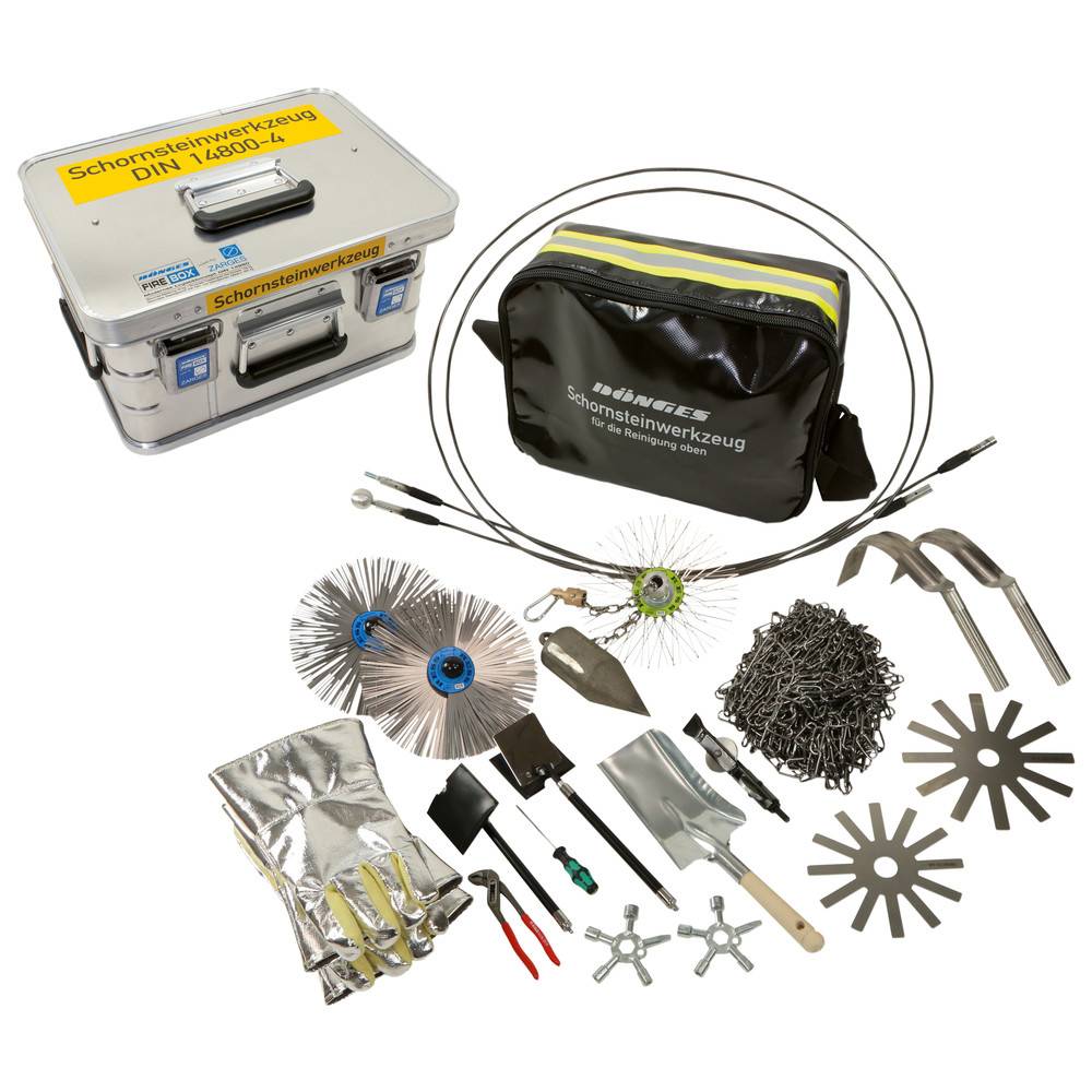 Dönges Schornsteinfegerkasten DIN 14800-SSWK, mit 20 m Kette, 400 x 300 x 220 mm