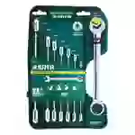 SATA Ratschen Ring-Maulschlüssel Satz, 8-tlg., 8-19 mm SATA Ratschen Ring-Maulschlüssel Satz, 8-tlg., 8-19 mm