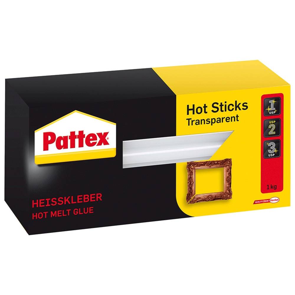 Forum Pattex Hotmelt Sticks, transparent-hochfest, Ø mm - Zoll 11 mm, 1.000 g