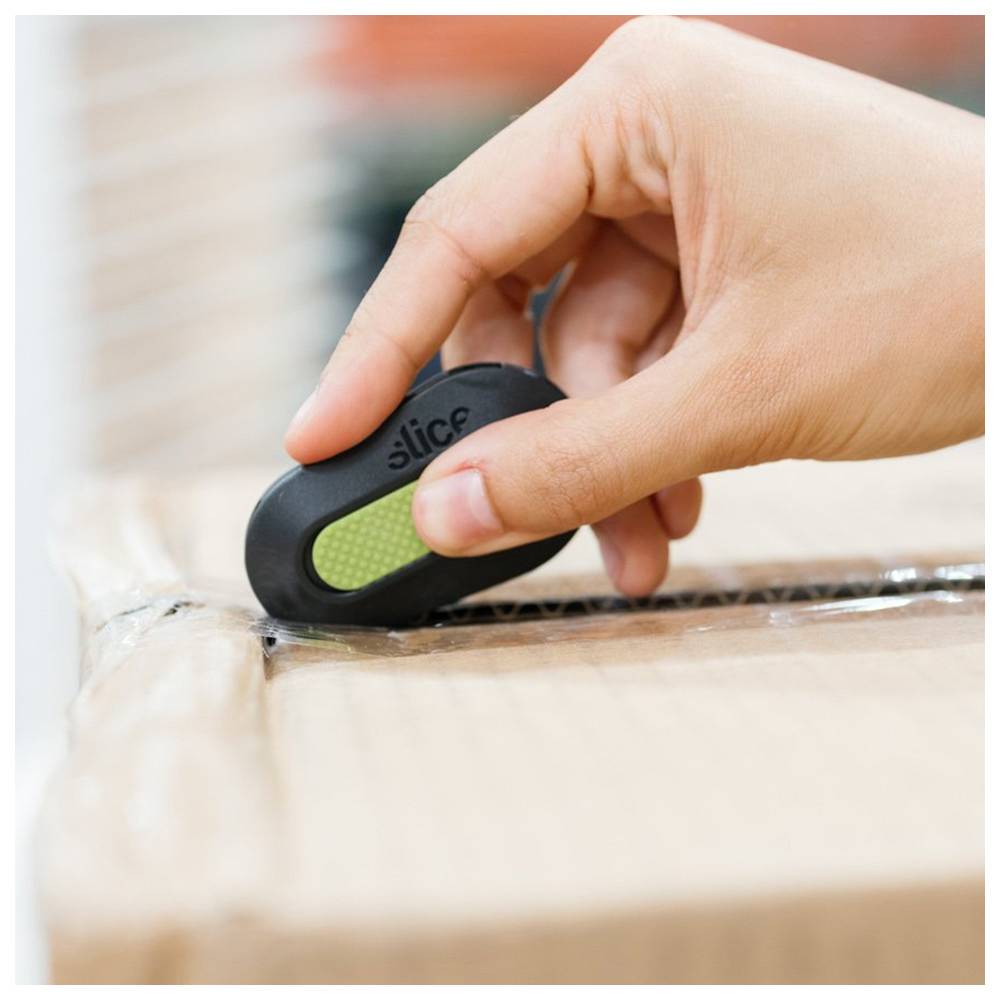 Slice Mini-Cutter mit automatischem Klingenrückzug, schwarz/grün