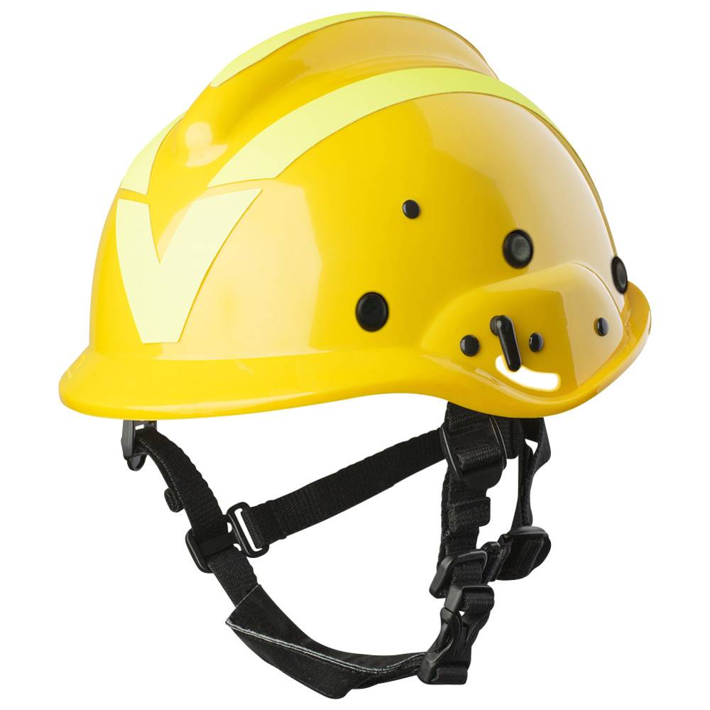 Vallfirest Waldbrandhelm VFT 2, Farbe gelb, gelb-reflex