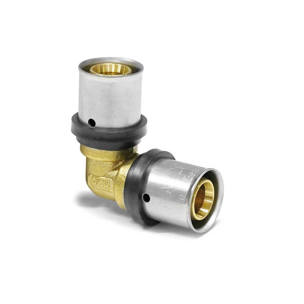 Sanpro THPRESS Pressfitting 90° Winkel - Bogen mit TH Kontur, Größe 20x2, Werkstoff PPSU