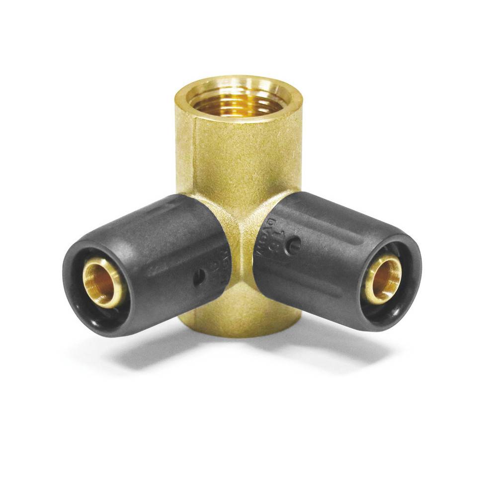 Sanpro Steckfitting Doppel Wandwinkel - Wandscheibe, Höhe 52 mm, Größe 20x2