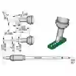 JBC Lötspitze Serie R470 Sondertypen, R470042/1,0 mm, Ziehlötspitze JBC Lötspitze Serie R470 Sondertypen, R470042/1,0 mm, Ziehlötspitze