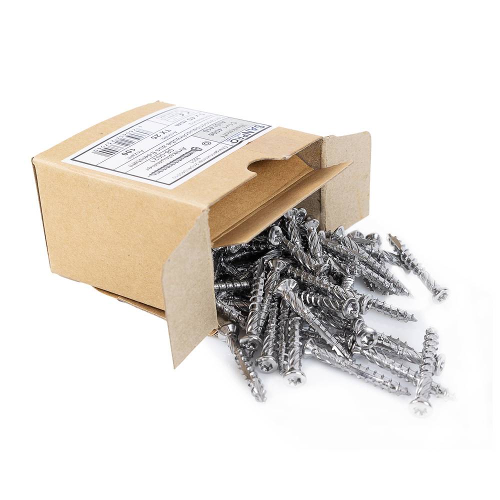 Sanpro Terrassenschraube aus Edelstahl mit Torx Kopf, Größe 5 x 70 mm, Anzahl 100 Stück