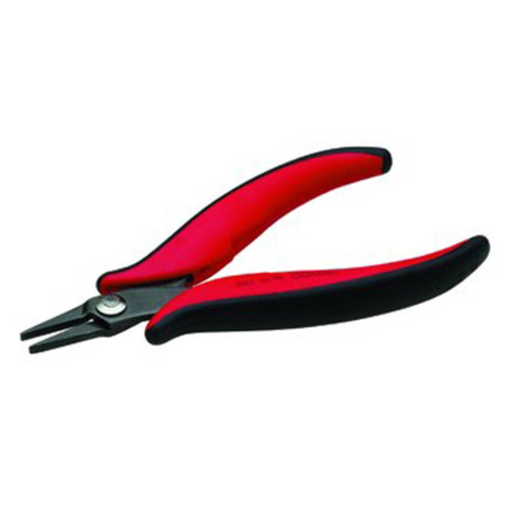 Dönges Elektronik-Flachzange, 140 mm, gerade, geriffelte Backen