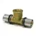 Sanpro Pressfitting T-Stück Innengewinde TH Kontur, Größe 20x2 - Gewinde 1/2" Sanpro Pressfitting T-Stück Innengewinde TH Kontur, Größe 20x2 - Gewinde 1/2"