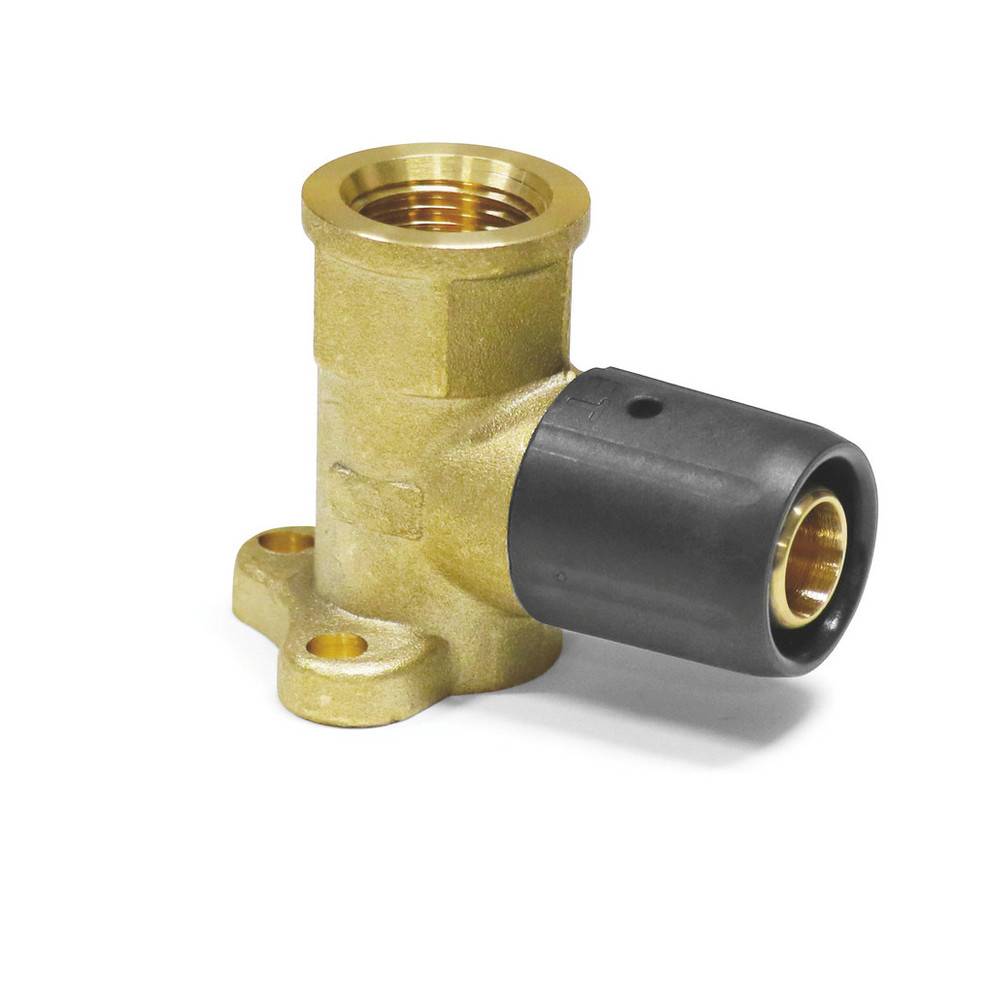 Sanpro Steckfit. Wandwinkel - Wandscheibe IG - DVGW, Höhe 52 mm, Größe 16x2