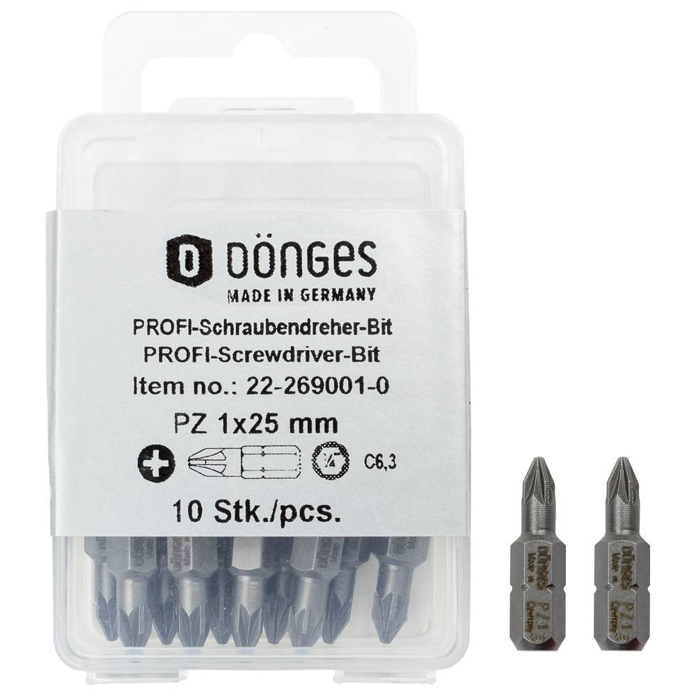 Dönges PZ-BIT für Kreuzschlitzschrauben, PZ 2, Länge 25 mm