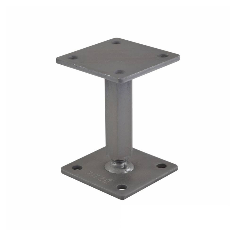 Pitzl Pfostenträger / Stützfuß Höhen verstellbar 122-182mm mit Gewinde | UP=100x100mm