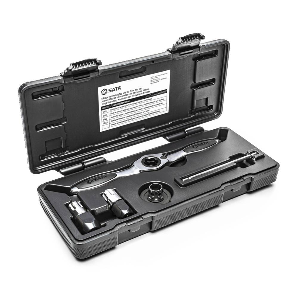 SATA Gewindewerkzeughalter-Satz, für Gewindebohrer/-schneider, 5-teilig