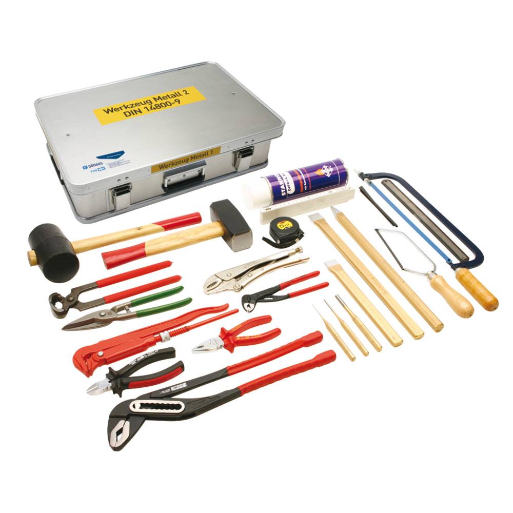 Dönges Werkzeugkasten Metall 2 DIN 14800-WKM 2, komplett in Dönges Firebox