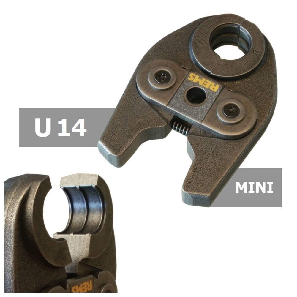 Rems MINI Presszange / Pressbacke - U - Profil, Größe U 40