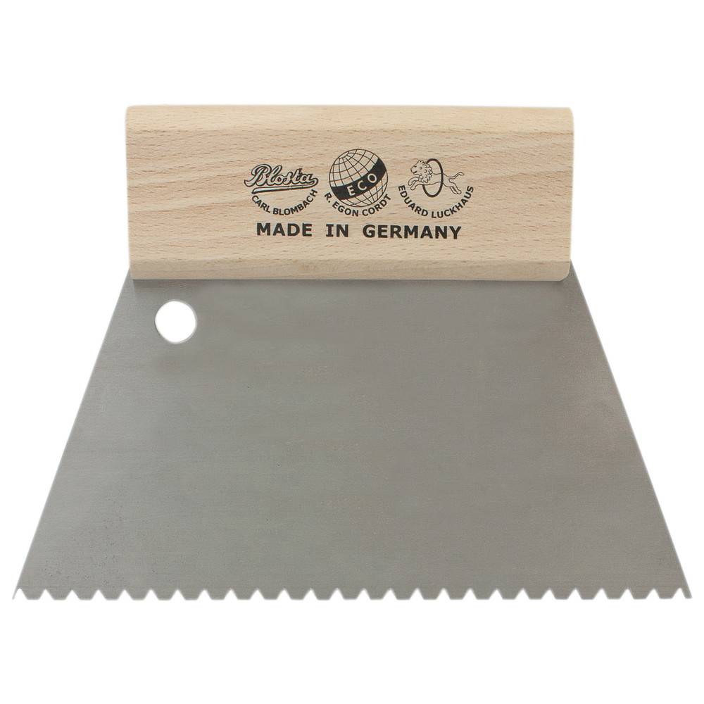 Dönges Zahnspachtel 180 mm, Zahnung B3, Zahnabstand 3,7 mm, Zahntiefe 3,25 mm