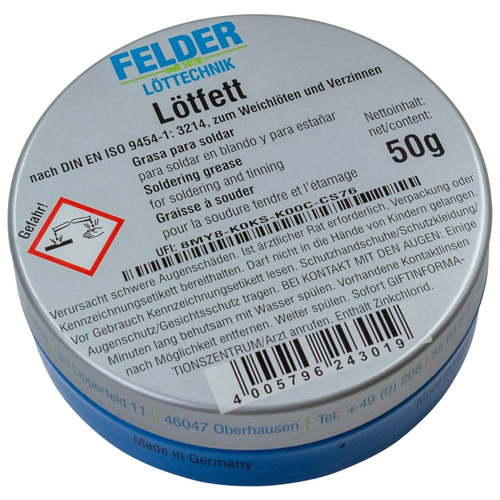 Felder Lötfett, 250 g