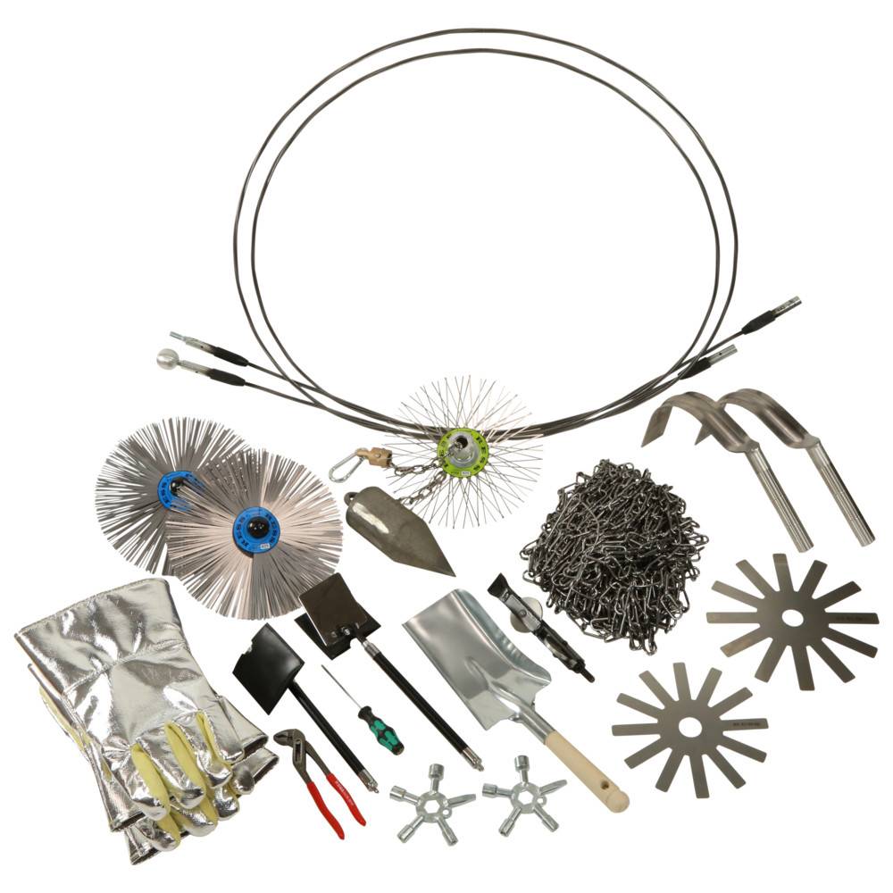 Dönges Schornsteinfegersatz DIN 14800, ohne Kasten, 20 m Kette für Kasten Gr. 1