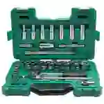 SATA 46 Tlg. 1/2" 6-Kant Steckschlüssel Satz, metrisch/zöllig SATA 46 Tlg. 1/2" 6-Kant Steckschlüssel Satz, metrisch/zöllig