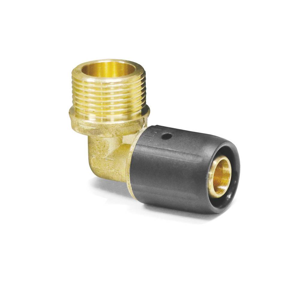 Sanpro Steckfitting 90° Winkel - Bogen + Außengewinde - DVGW, Gewinde 1/2'', Größe 20x2