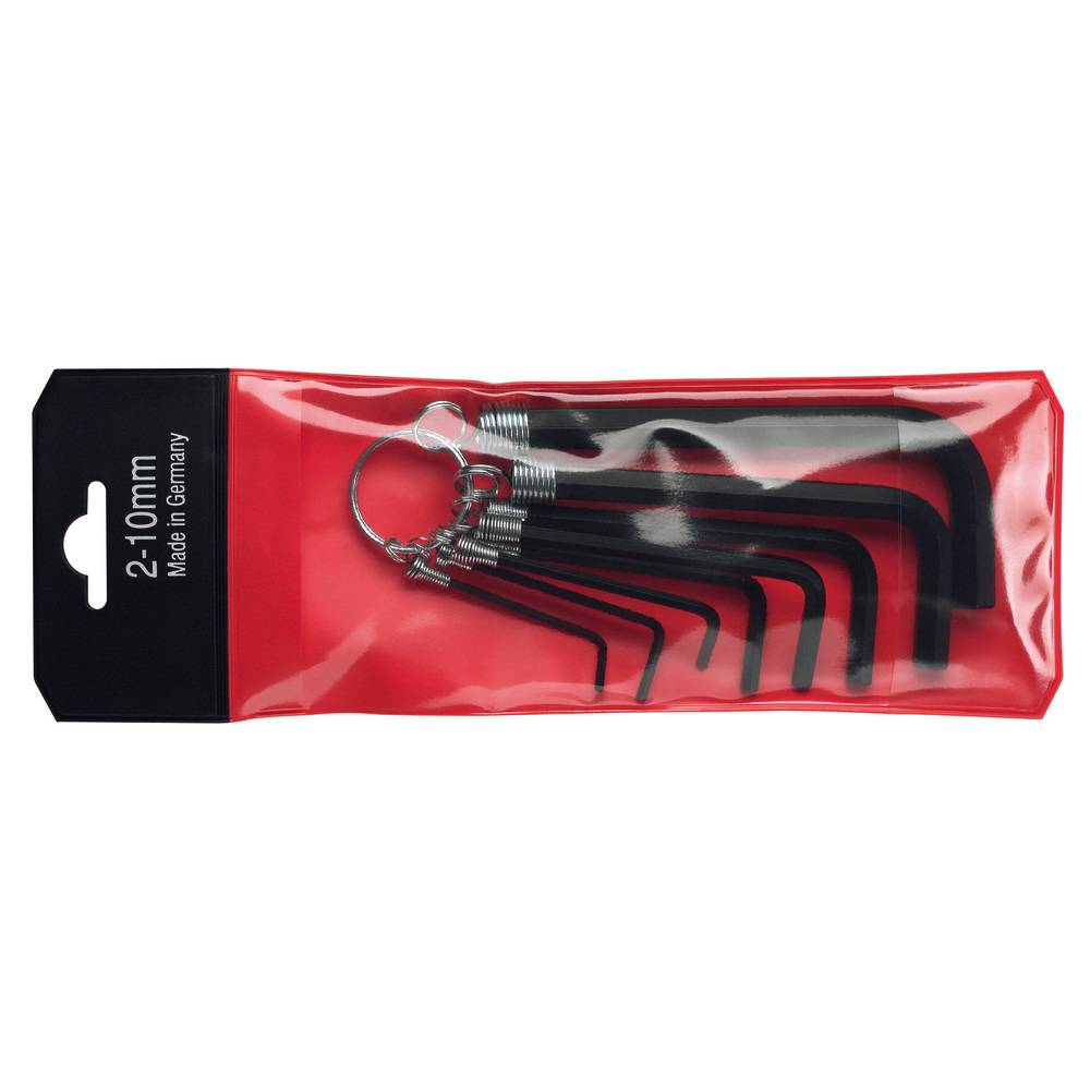 Dönges Stiftschlüsselsatz, am Ring, DIN 911 WS, in Tasche, 1,5 - 10 mm, 10 tlg.