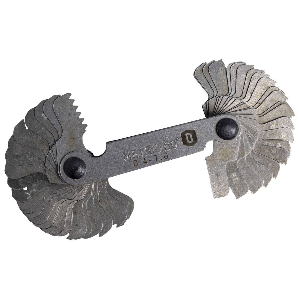 Dönges Gewindeschablonen-Satz 48 Blatt, 0,4-7 + WW 1/16-2.1/2", pol.