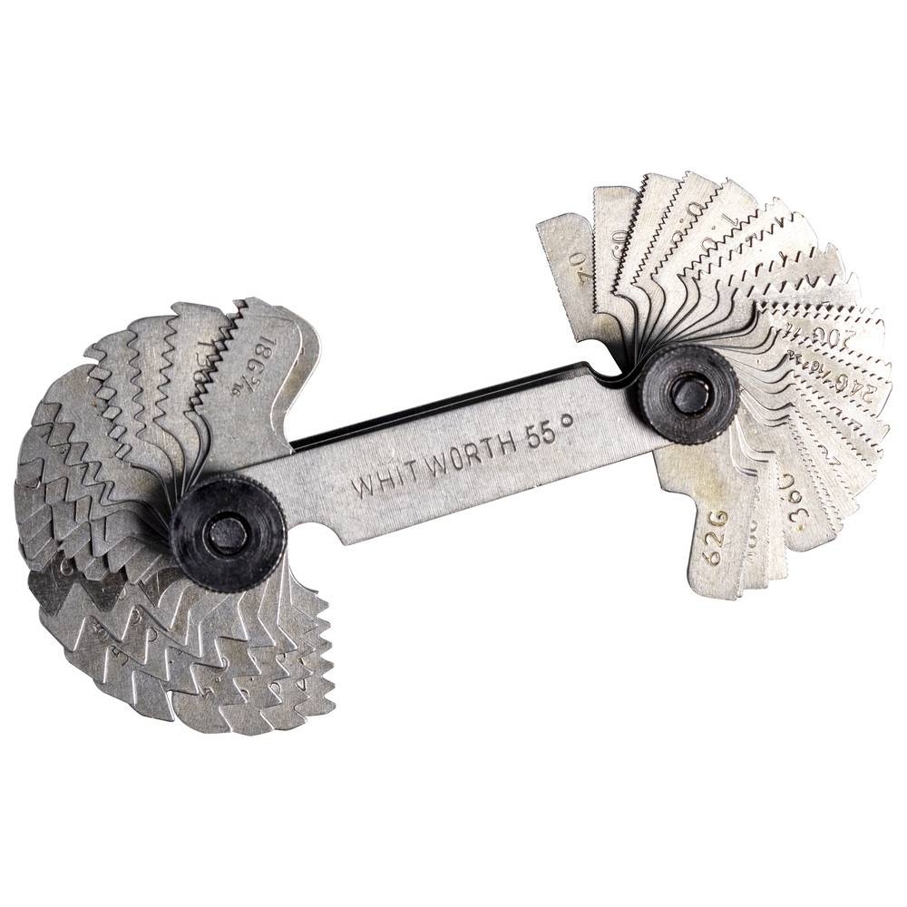 Dönges Gewindeschablonen-Satz 48 Blatt, 0,4-7 + WW 1/16-2.1/2", pol.